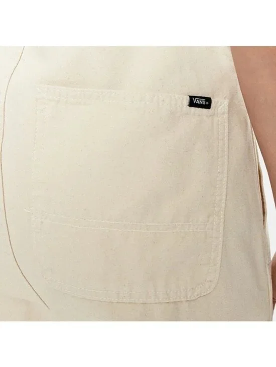 Vans Cotton Stryker Overalls Women Workwear Inspired Patches Cream New 042026 - Picture 5 of 13
